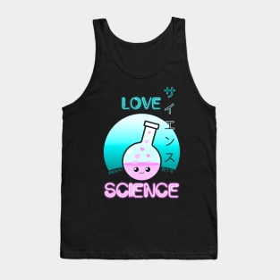 Love Science Kawaii Cute Chemistry Flask Japanese Aesthetic Tank Top